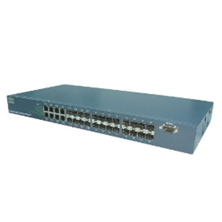 מתג סיבים 24 יציאות Gigabit SFP עם ספירת יציאות גבוהה