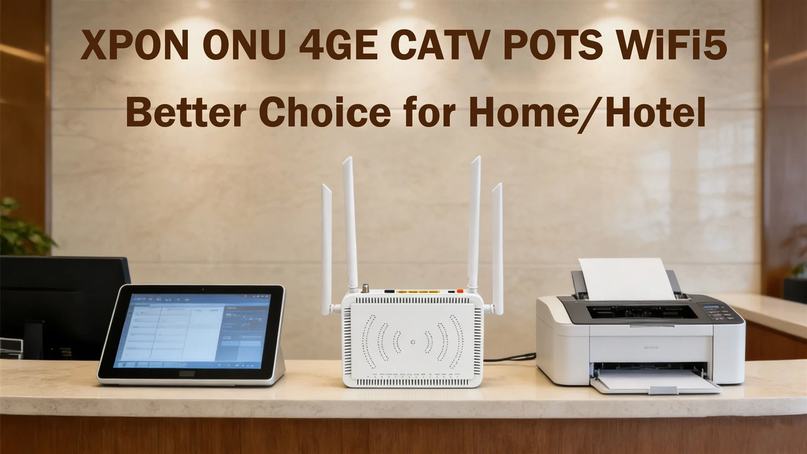 XPON ONU 4GE CATV POTS WiFi5 AC1200 XPON ONU 4GE CATV POTS WiFi5 AC1200